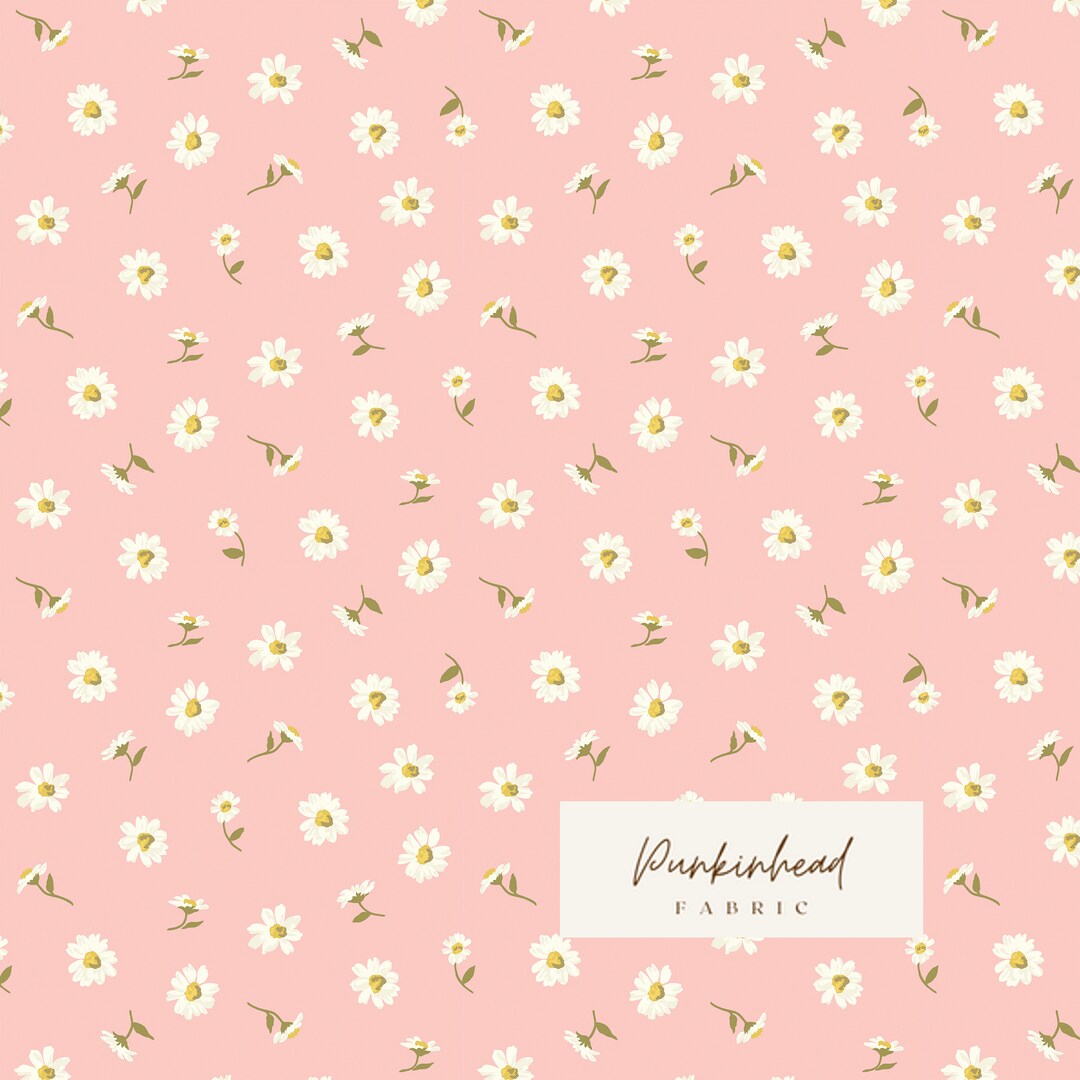 Liberty Fabric London Parks Collection Dulwich Daisy Baby Pink Yellow ...