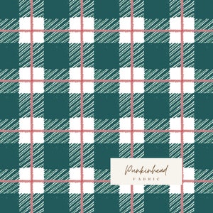 Let&#39;s Get Cozy FLANNEL from Wintertale Red Green White Christmas Holiday Plaid Flannel by Art Gallery Fabrics  by the yard