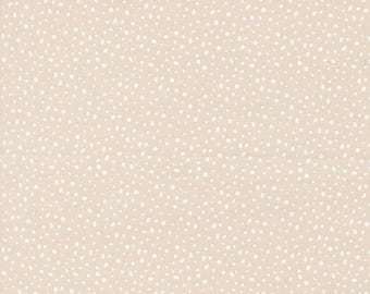 Gingerbread Lane Snow Dot Sugar White on White by Kiley's Quilt Room for Moda Christmas Holiday Cotton Quilting Fabric by the yard