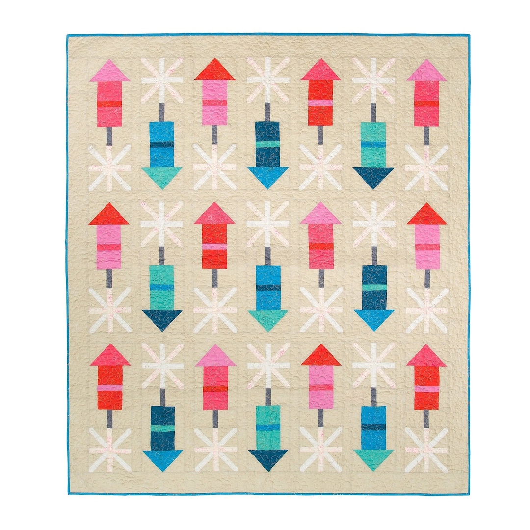 Firecracker Fourth Quilt Pattern Firecracker Quilt Pattern by Pen + Paper Patterns PAPER Pattern Modern ...