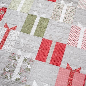 Nice List Christmas Quilt Pattern by Lella Boutique - PAPER Pattern Christmas Holiday Present Gift Quilt Pattern
