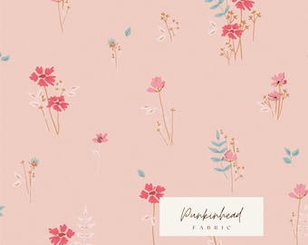 Covent Garden from The Softer Side by Art Gallery Fabrics Pink Blush Floral Cotton Quilting Fabric by the Yard by Amy Sinibaldi