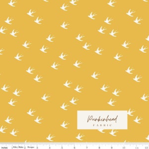 Emma Swallows Honey by Riley Blake Quilting Fabric by the Yard, Cotton Fabric,