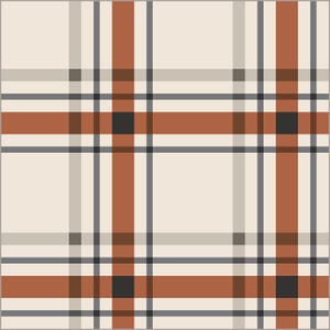 May include: A seamless pattern with a plaid design featuring brown, beige, and black stripes on a cream background.