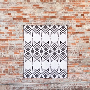 Deco Quilt Pattern by Lo & Behold Stitchery - PAPER Pattern, MCM Quilt Pattern, Modern Quilt Pattern