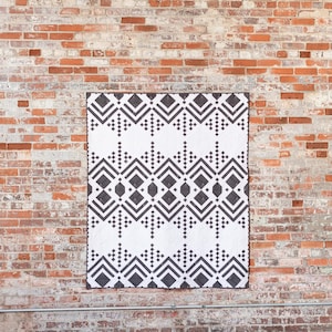 Deco Quilt Pattern by Lo & Behold Stitchery - PAPER Pattern, MCM Quilt Pattern, Modern Quilt Pattern