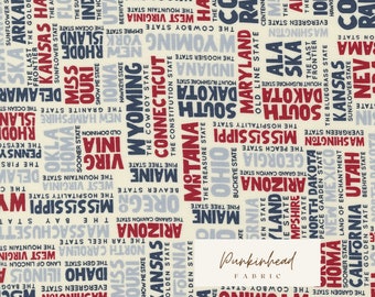 Stateside Stars Apple Red by Moda Cotton Quilting Fabric by Sweetwater ...