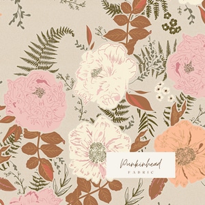 Roots of Nature Foraged Garland Three by Art Gallery Fabrics, Quilting Fabric by the Yard, Cotton Fabric, Floral Fabric by Bonnie Christine