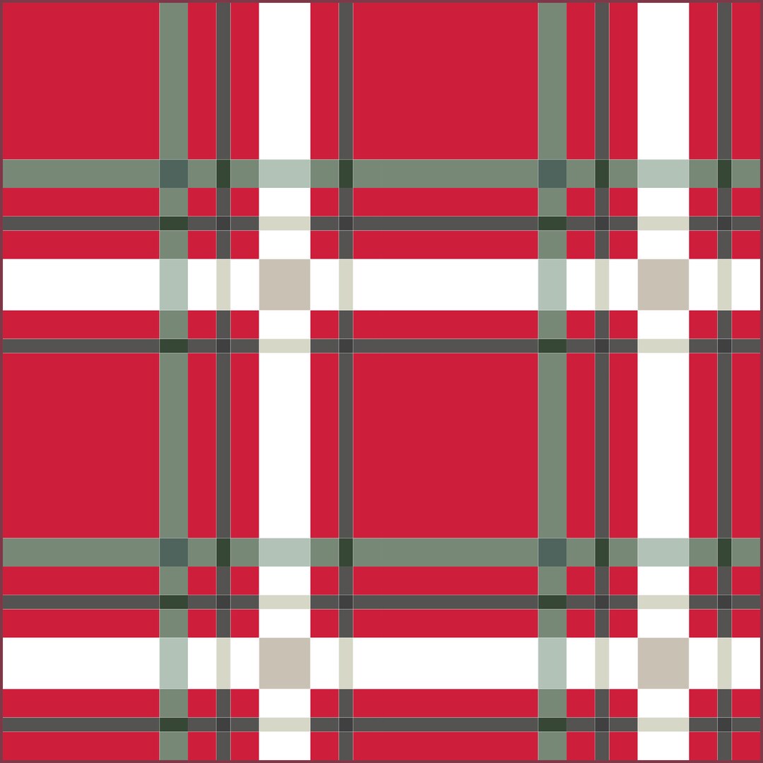 Upscale Plaid Christmas Quilt Kit by Lo & Behold Stitchery Paper