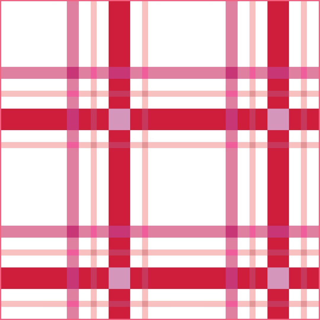 Upscale Plaid Valentine Pink Red Quilt Kit by Lo & Behold Stitchery ...