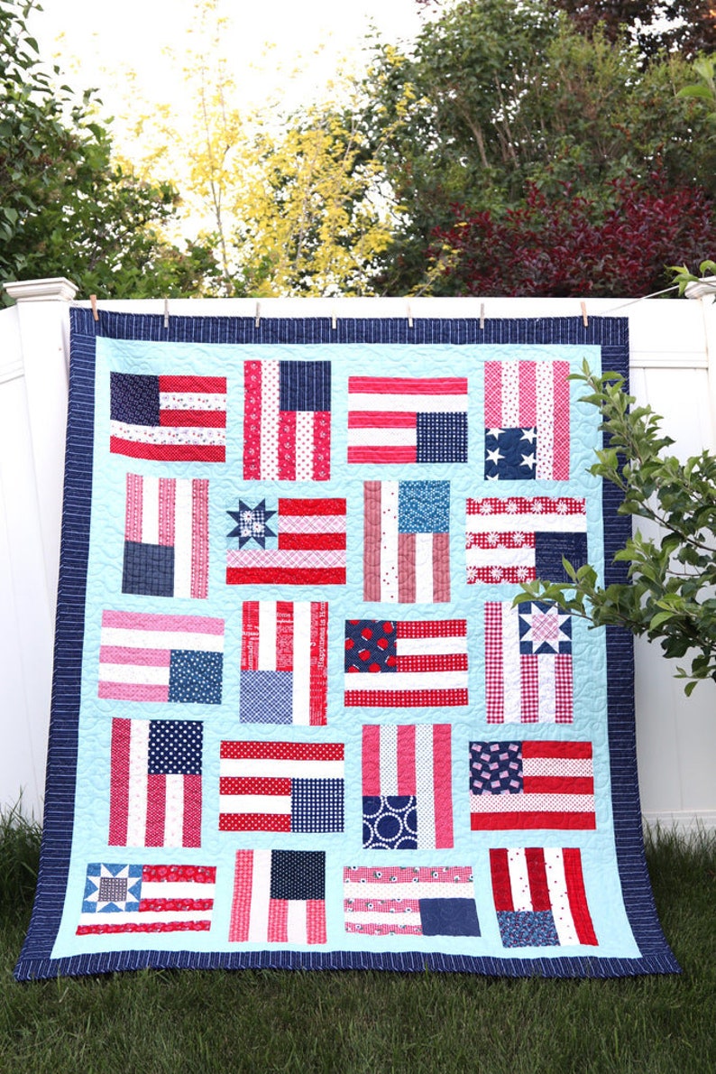 Patchwork Flags Fly the Flag Quilt Pattern by Amy Smart Diary of a Quilter - PAPER ...