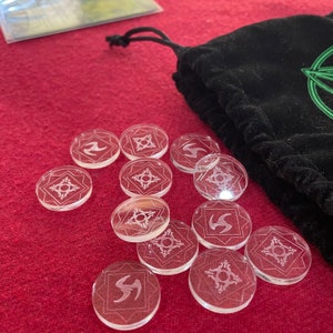 Clear Arkham Horror LCG Blessed and Cursed Chaos Tokens