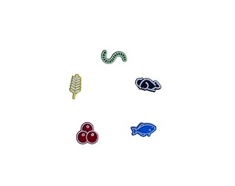 Wingspan acrylic food tokens set