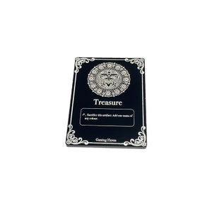 Acrílico Magia o token de tesouro de coleta