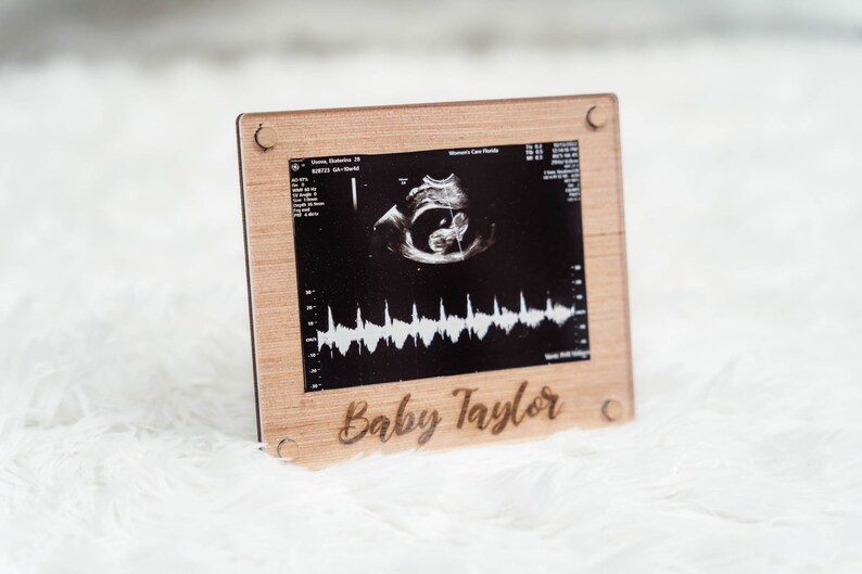 Personalized Ultrasound Frame With Baby Name Engraved Etsy