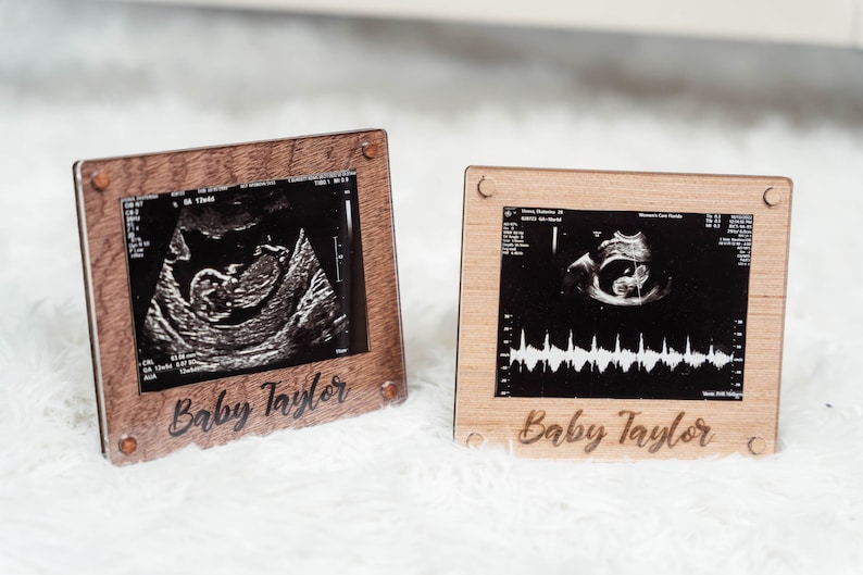 Personalized Ultrasound Frame With Baby Name Engraved Etsy