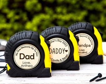 No One Measures Up Personalized Tape Measure, Fathers Day Gift From Daughter, Personalized Gifts For Dad, Gift for Husband, Fathers Day Gift