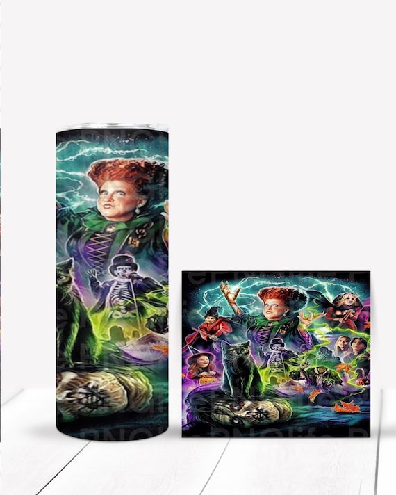Halloween tumbler wrap halloween sisters