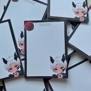 Sylus notepad | Sylus love and deepspace | fan merch | Sylus | LADS | love and deep space art | note pad |