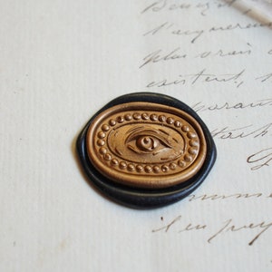 Eye Embossed Wax Seal Stamp Kit - Journal Wedding Invitation Planner Stamp - Misterrobinson Original Design