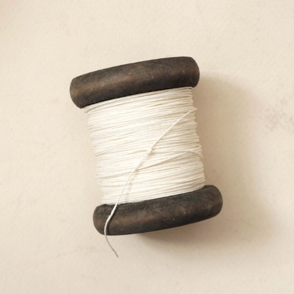 Eco Friendly Paper Twine on Antique Wood Bobbin - Rustic Gift Wrap - Paperphine - Misterrobinson