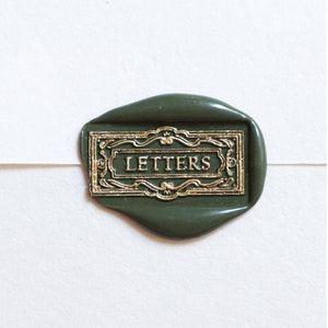 Kit de sellos de lacre con ranuras para letras - Sellos vintage para planificador de buzones - Diseño original de Misterrobinson