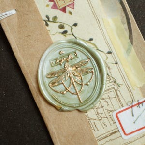 Wax Seal Stamp Kit - Insect & Creature Designs - Bean Leaf Beetle · Dragonfly · Scarab - Journal Planner Stationery Gift - Misterrobinson