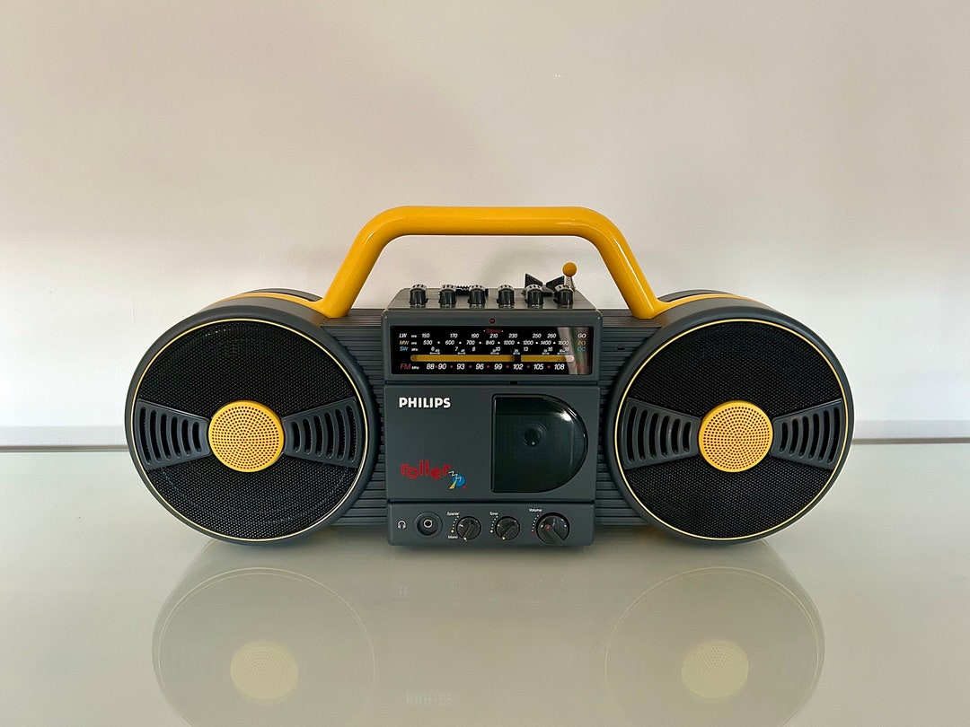 Vintage Philips D8008 'roller' Radio Cassette Player - Museum