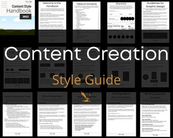 Editable Brand Voice Style Guide 28 Page Workbook | Content Writing | Email Marketing | Website | Social media | Canva | PDF