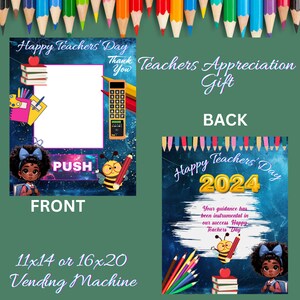 Teacher Appreciation Custom Vending Machine Party Stand