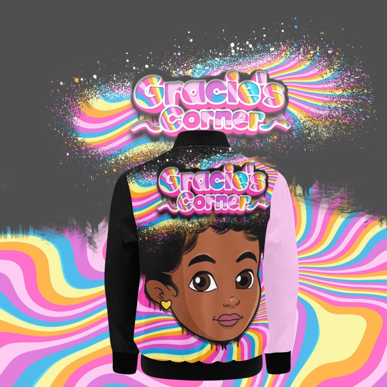 Custom Kids Bomber Jacket, Bomber Jacket, Gracie, Gracie Corner Pink Etsy