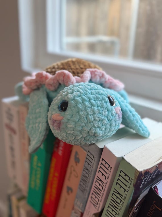 Sunflower Plushie Turtle with Micro Glass Beads