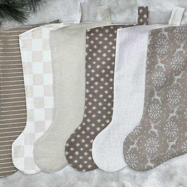 Minimalist Christmas Stockings Etsy