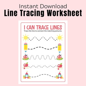 Line Tracing Practice Worksheet