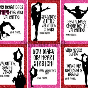 Cheer Valentines Cards - Imprimable en téléchargement numérique