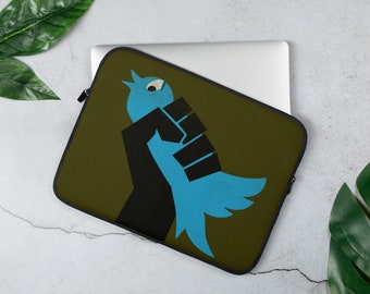 Social Justice Revolutionary Laptop Sleeve, Freedom of Speech MacBook Case, Twitter Resistance Sleeve for Computer, Political Computer