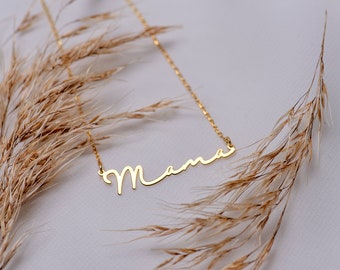 Dainty Mama Necklace, Gift for Mom, Mothers Necklace, Mama Script Necklace, Mama Necklace, New Mom Gift, Christmas Gift for Mom