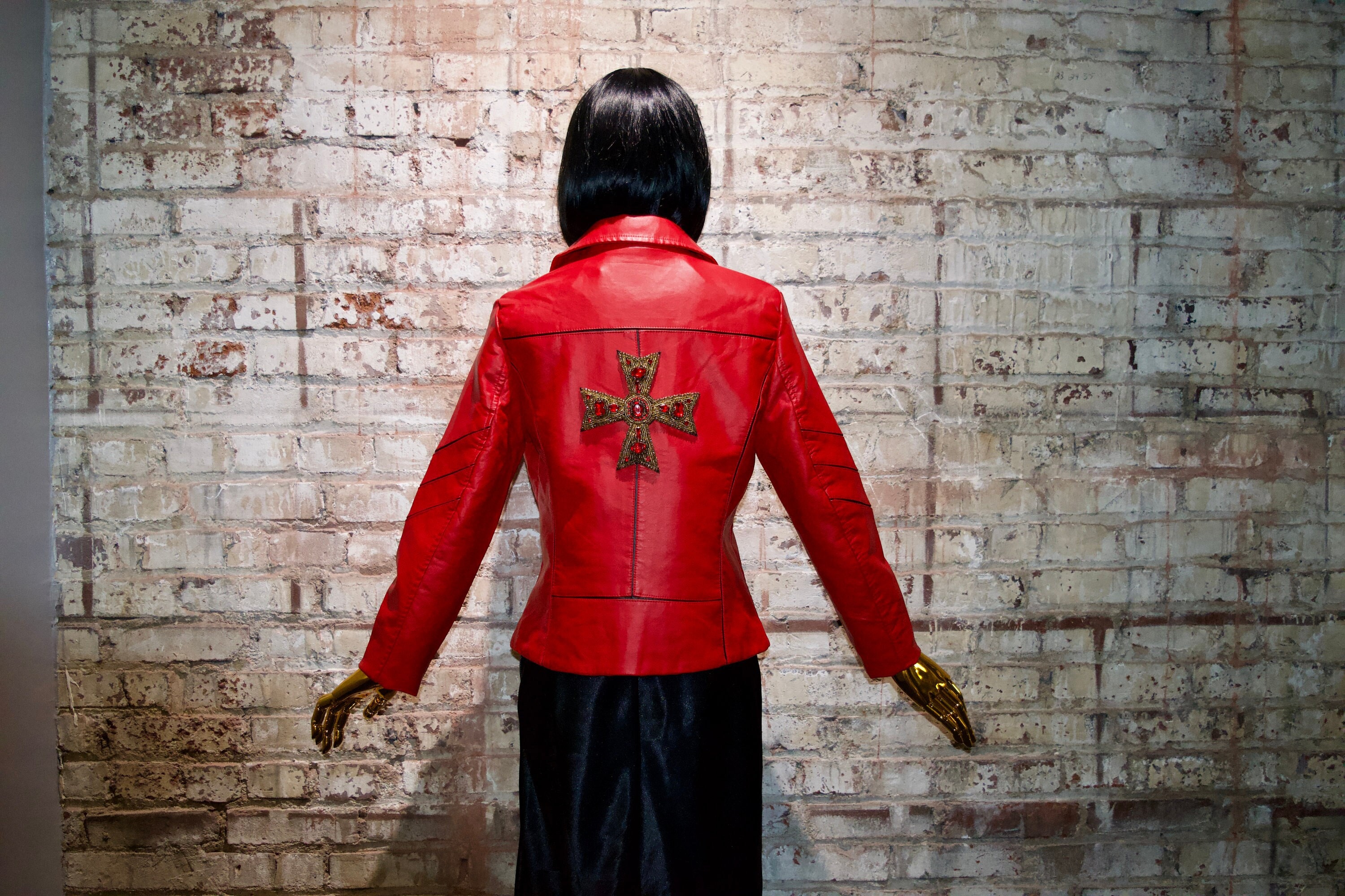 Red gothic jacket deals