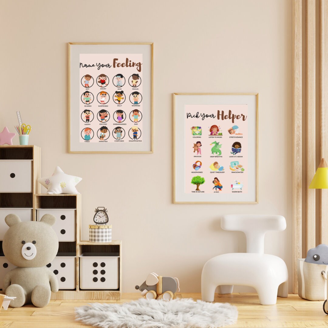 Kids Emotions Chart: Calming Corner, Feelings Poster (digital Download ...