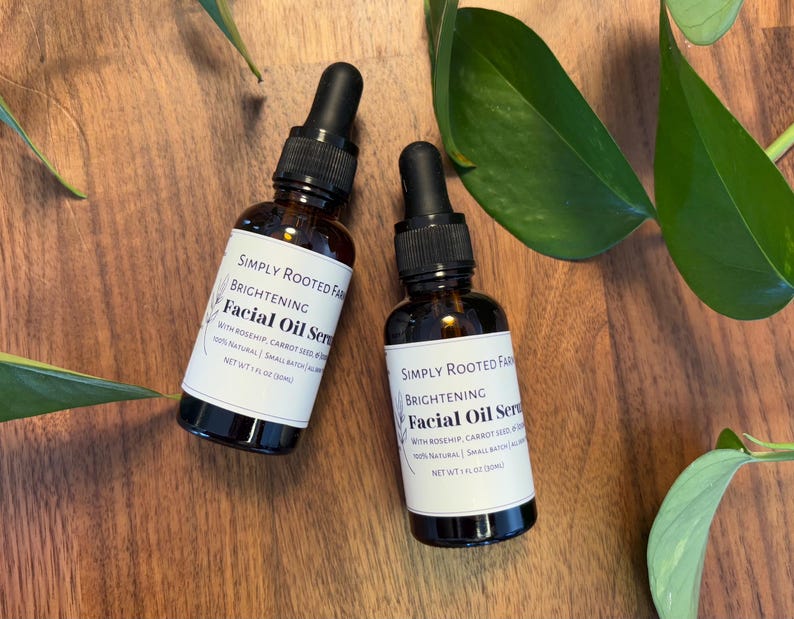 Facial Oil Serum // Natural Face Moisturizer // Rosehip, Carrot Seed, & Jojoba Oil bild 1