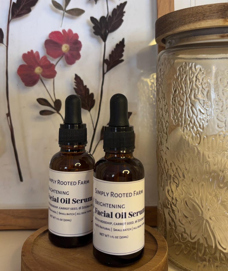 Facial Oil Serum // Natural Face Moisturizer // Rosehip, Carrot Seed, & Jojoba Oil bild 2
