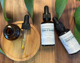 rosemary hair and scalp oil // natural hair oil