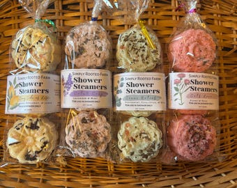 shower steamers // aromatherapy steamers // pure essential oils // 3 pack