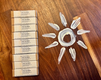 mineral lip sunblock // lip balm with zinc oxide // tallow lip balm // moisturizing lip balm