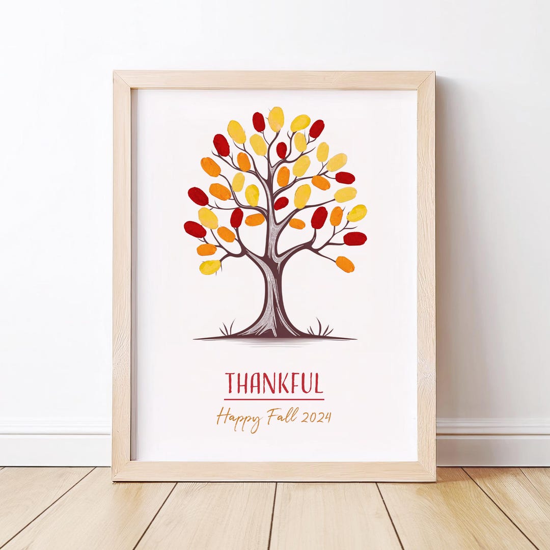 Kids Fall Tree Handprint Art Project (digital Download) - Etsy
