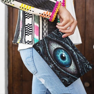 Evil Eye Purse: Greek Nazar Cosmetic Bag, Accessory Pouch