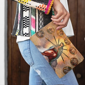 Accessoire-Beutel, Rosenkranz-Beutel, katholisches Geschenk, Gebets-Beutel, religiöse Reißverschlusstasche, christliche Make-up-Tasche, Konfirmationsgeschenk