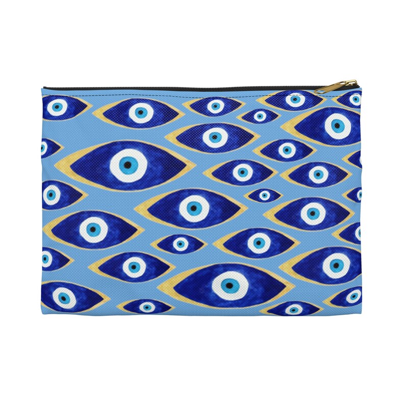 Blue Evil Eye Accessory Pouch Handbag Coin Purse Turkish Evil Eye