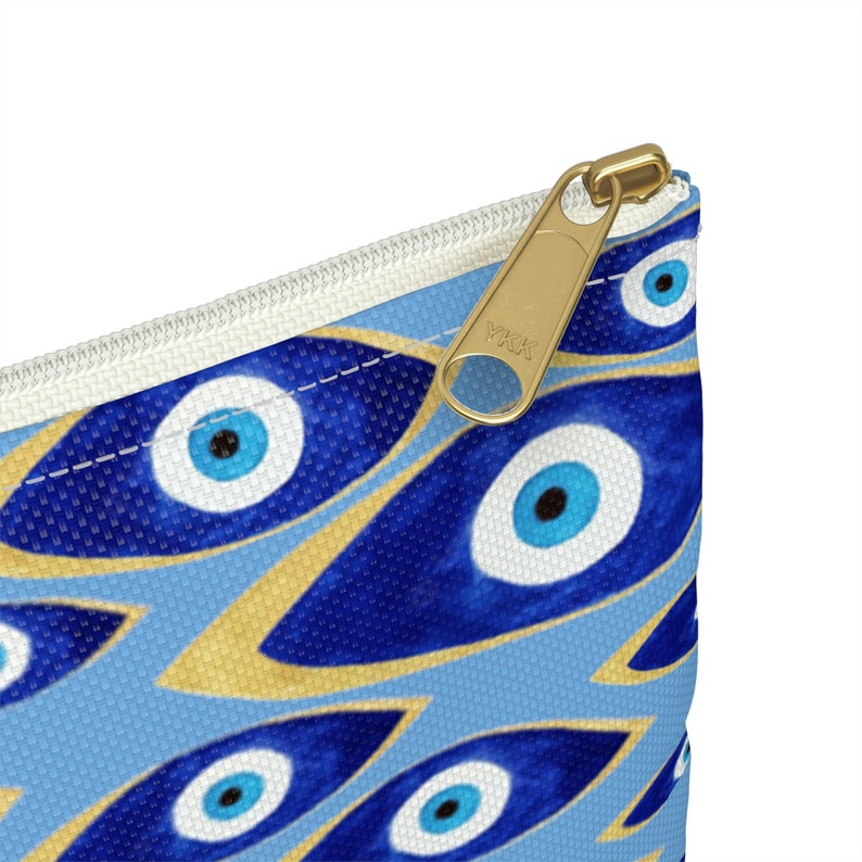 Blue Evil Eye Accessory Pouch Handbag Coin Purse Turkish Evil Eye