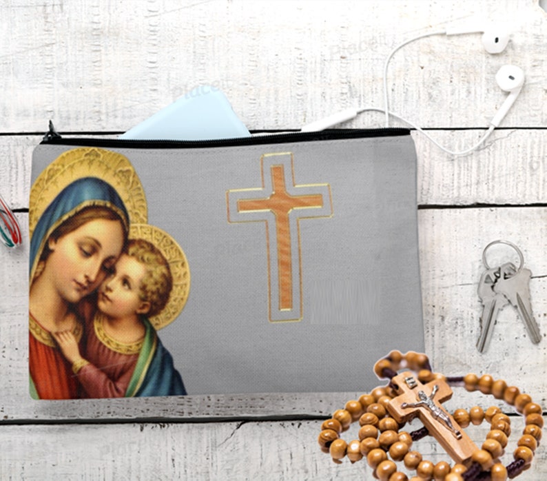 rosary pouch,
rosary case,
rosary purse,
lady of guadalupe,
rosary pouch zipper,	
catholic purse,	
prayer beads case,	
rosary icon case,	
religious gift,	
religious pouch,	
catholic gift,	
tapestry rosary case,
icon zipper pouch,